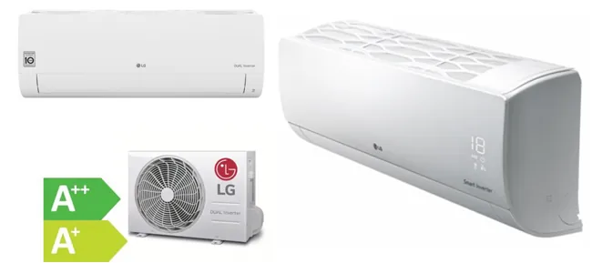 LG Standard Win Wandgerät mit Außengerät und Fernbedienung